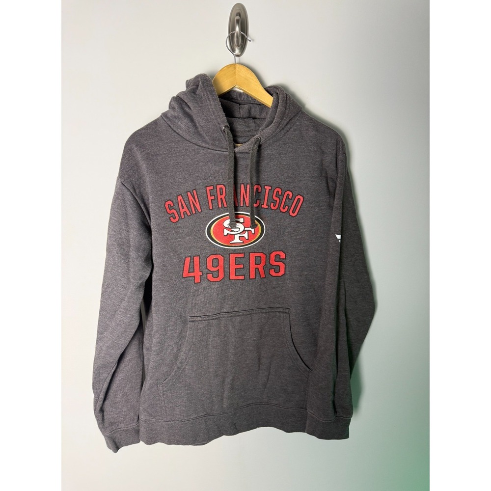 Fanatics Long Sleeve Hoodie Men's L Grey Graphic Print 49ers‎ Casual